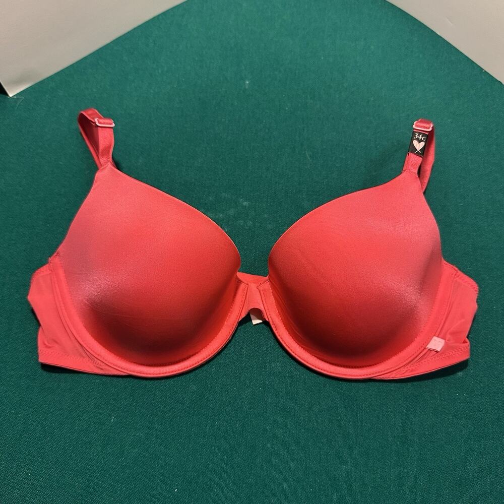 Victoria’s Secret Lightly Lined Demi Bra Red 34C New with Tags Underwire